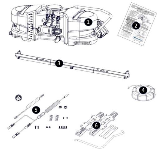 ATV Lawn and Garden Sprayer Assembly and Part Numbers Polaris